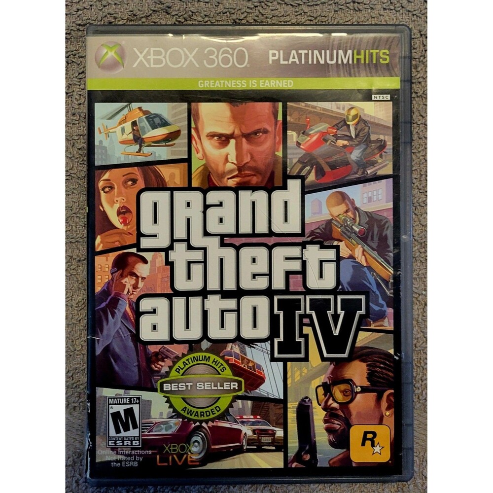 Grand Theft Auto IV -- Platinum Hits Edition (Microsoft Xbox 360) CIB/ TESTED